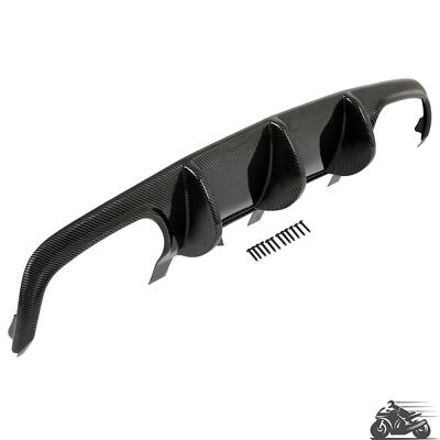 Lower Rear Diffuser Bumper Lip Shark Fin For Mercedes-Benz W204 C-Class 2008-11
