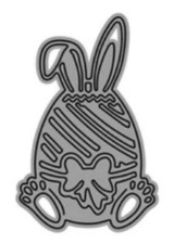 Stanzschablone Osterhase Metall. Schablone. P...