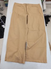 Social Standard by Sanctuary Ladies Juliet Twill Crop Pant Size 14 Tan AM9