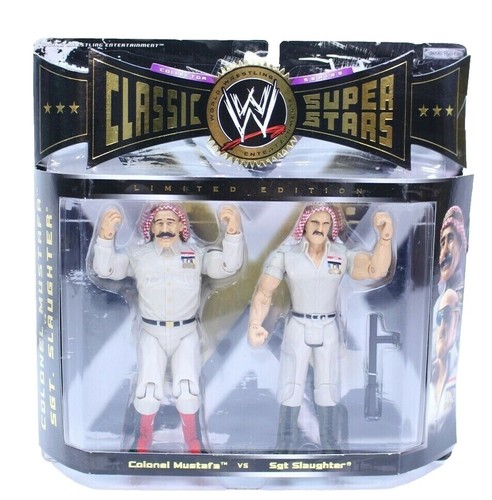 WWE クラシックサージェントスローター＆コロネルムスタファ＜アイアン・シーク＞ 2006 WWE Jakks Sgt Slaughter Col Mustafa Classic Wrestling Figures