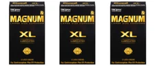 Trojan Magnum XL Lubricated Condoms, 12 ct (3 Pack)
