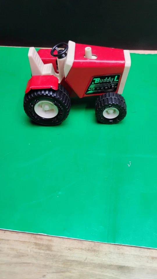 Tractor cortacésped Buddy L hecho en Japón rojo tractor solo LEER Foto 4 de 4