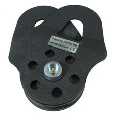 Warrior 20000lb Pulley Block for Synthetic Ropes Wheel Rope Lifting Heavy  Duty