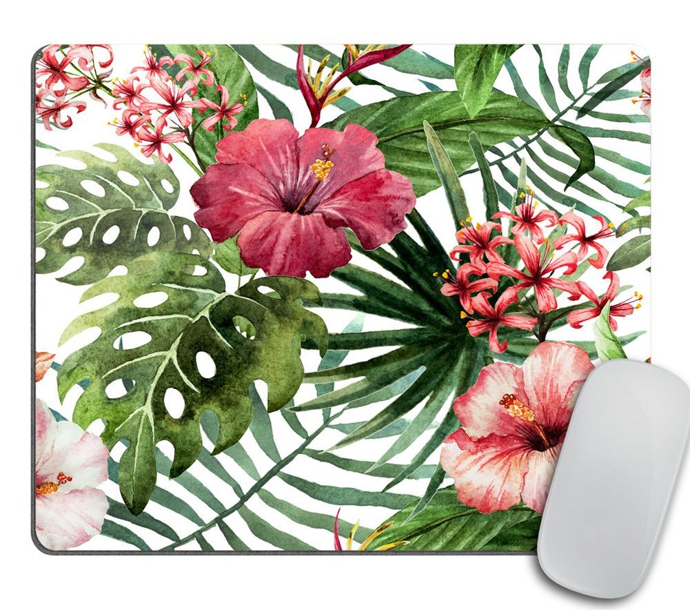 Mouse Pad Mousepad Tropical Leaves Print Mouse Mat Mouse Pad Office Mousemat ...-image