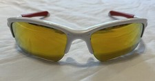 Oakley Quarter Jacket Youth Sunglasses OO9200-03 White/Red Fire Iridium Lenses