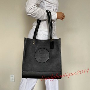 coach tote leather