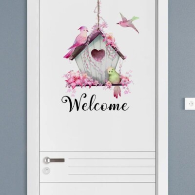 Removable Flower Decal Wall Sticker Vinyl Mural Family Art Welcome Home Decor