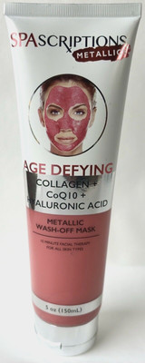 Spascriptions Hydrating Pink Metallic Collagen Cream Face Mask