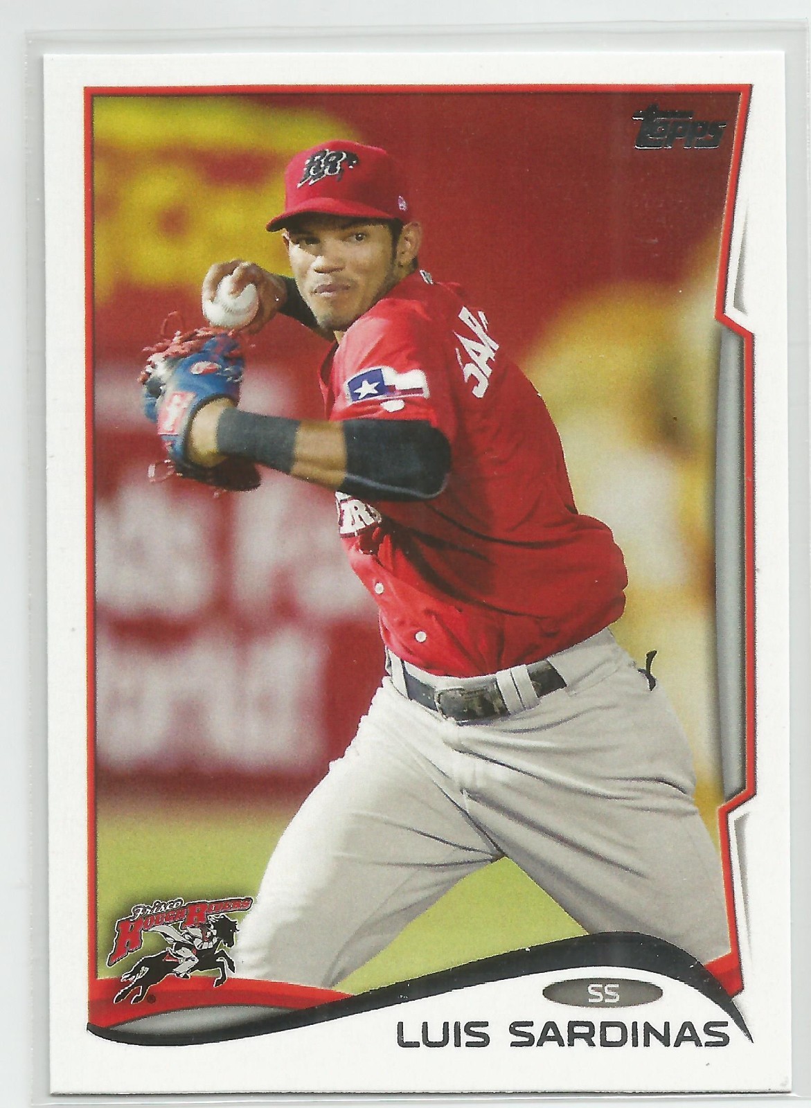 Luis Sardinas Texas Rangers 2014 Topps Pro Debut Minor League