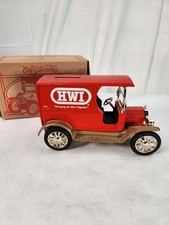 ERTL 1912 Model T Ford Delivery Van HWI Die Cast Bank Red NOS