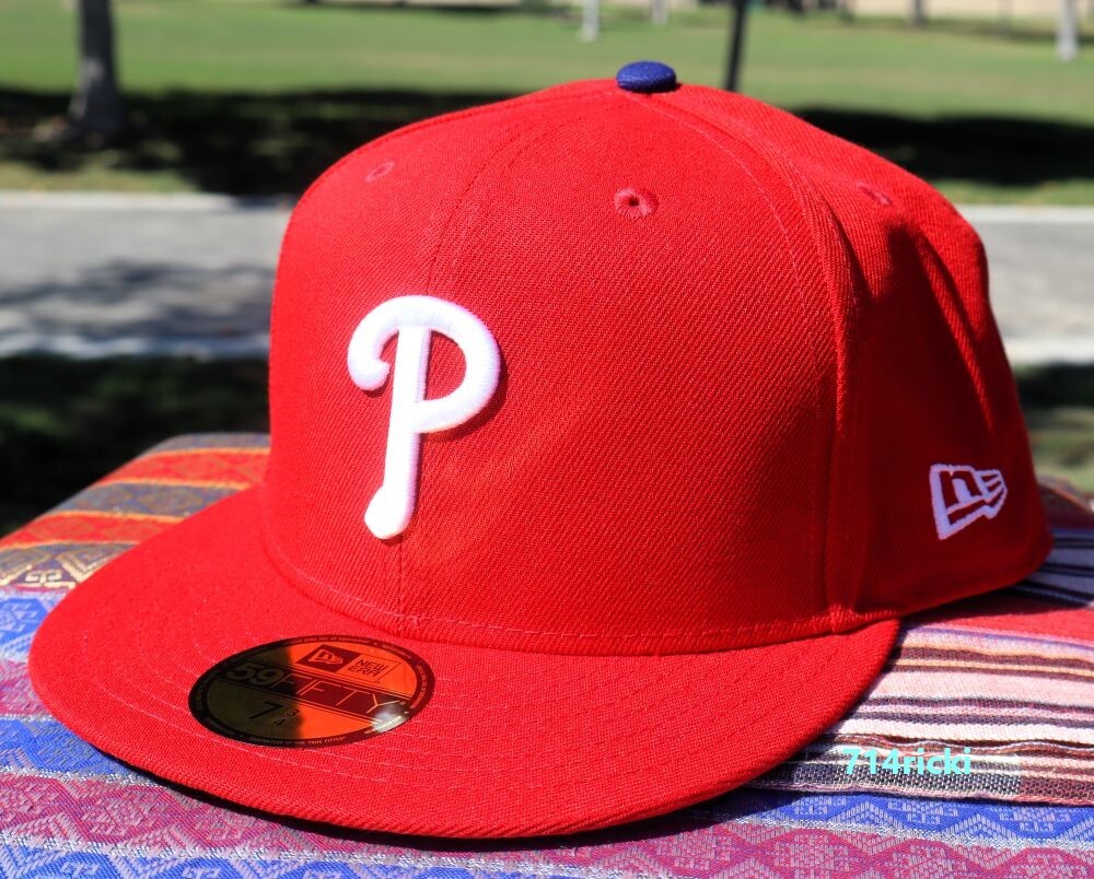 【海外限定】【GWセール】New Era Phillies キャップ 7 5/8 2022 MLB World Series Philadelphia Phillies Fitted Hat New Era