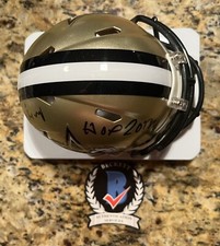 WILLIE ROAF SIGNED MINI SPEED HELMET BECKETT CERT NEW ORLEANS SAINTS HOF 2012