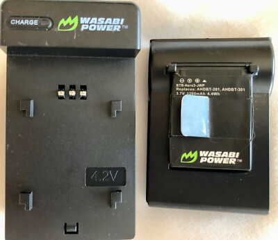 Wasabi Power Charger & Single Battery for GoPro HD HERO3 & GoPro AHDBT-201