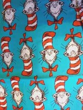 dr seuss cat hat fun fabric 21 by 19.5 inch 1pc