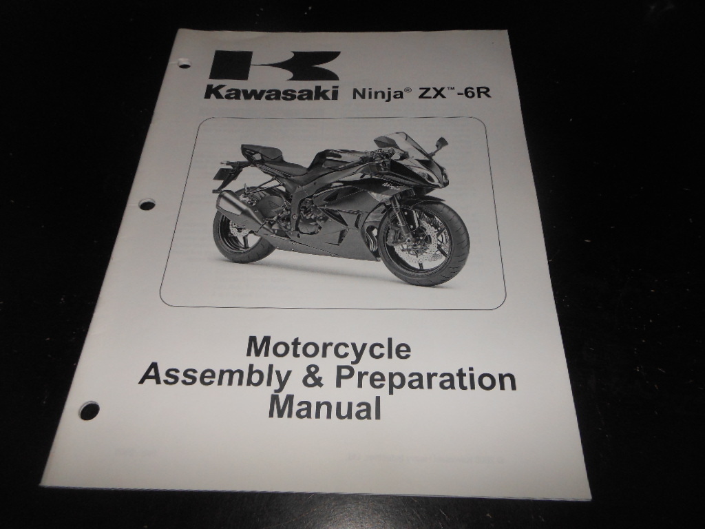 OEM Factory Kawasaki Assembly & Preparation Manual 2007 ZX600 ZX