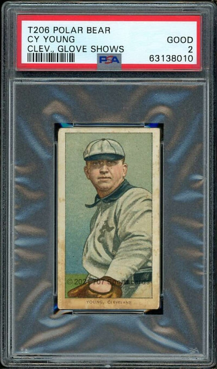 1909-11 T206 #521 Cy Young PSA 2 Glove Shows Polar Bear (8010) | eBay