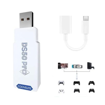 DS50 Pro Wireless Controller Converter Adapter PS5/PS4/Xbox