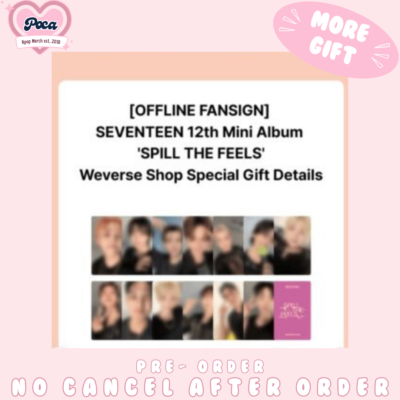 SEVENTEENSPILL THE FEELS サイン入りカードアメリカ限定