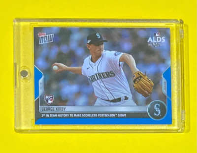 2022 MLB Topps Now George Kirby Rookie BLUE PARALLEL /49 SSP Mariners #1082 RC
