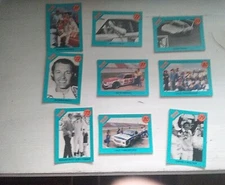 Texas World Speedway Trading Card Set 1991-Complete 10 card set -9 driver car...