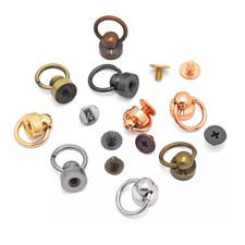 Ball Post with O Ring Rivet Stud Nail Round H...