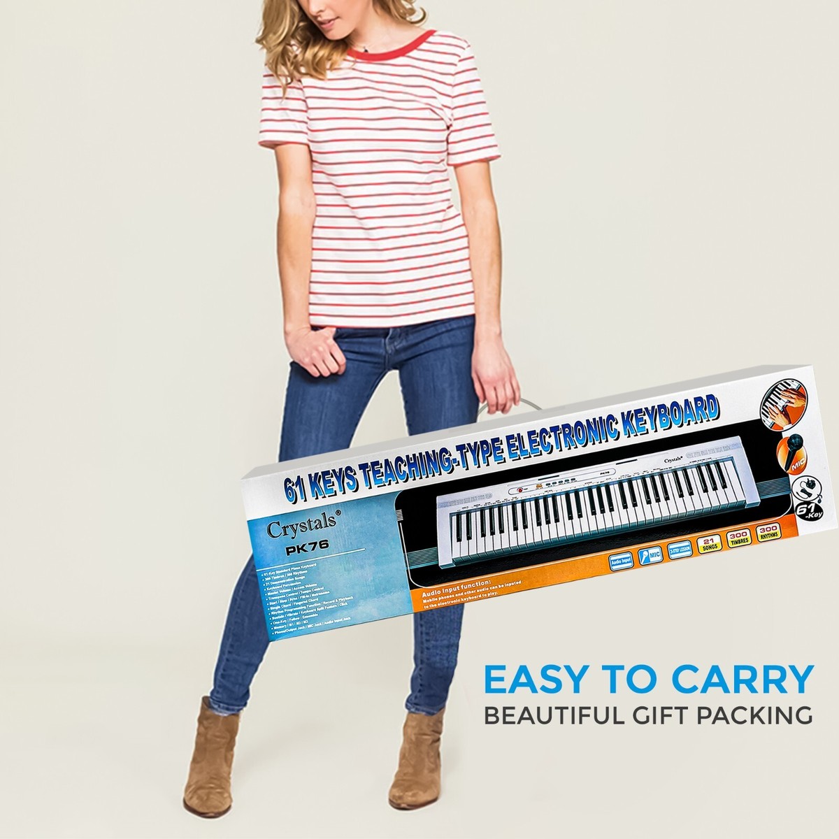 Toyrific Clavier électronique 54 Touches Avec Micro – Académie De Musique Pour Enfants, Ludique Et éducatif Dès 5 Ans