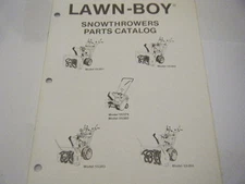 NEW LAWN BOY SNOW THROWER PARTS CATALOG         23 PAGES