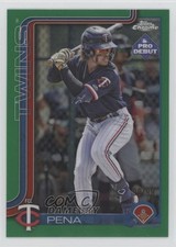 2025 Topps Pro Debut Chrome Green Refractor 99/99 Dameury Pena #PDC-102 tw0