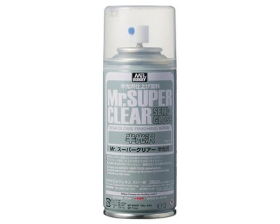 Gunze Mr Hobby Super Clear SEMI-GLOSS Spray Can 5.75 oz. (170ml) B516
