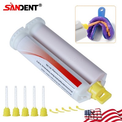 VPS Impression Material Light Body, Fast Set, 50 ml with 5 Tips