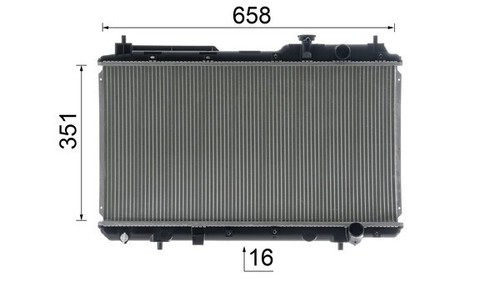 RADIATOR ENGINE COOLING CR 1457 000S FOR HONDA CR-VI B20Z1 2.0L B20B 2.0L 4cyl - Picture 12 of 16