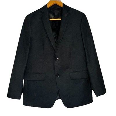 Apt. 9 Men s Slim Fit Black Pin Stripe Suit Coat Blazer Jacket 40S Formal Wear