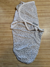 Swaddle Me Baby Boy Size S/M 0-3 White Geometric 100 Cotton sleep sack