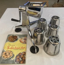 Saladmaster V Machine Manual Food Processor 5 Grater Blades Recipe & Manual Book