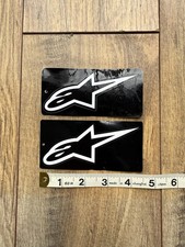 Pack of 2 | Genuine Alpinestars Stickers | Motorbike Stickers | Motorbike Decals