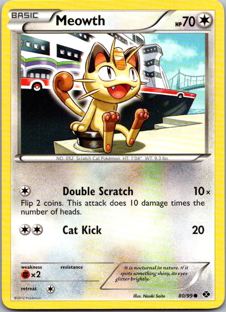 Meowth 80/99 Next Destinies Common LP