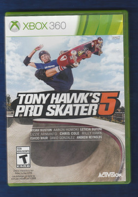 Tony Hawk's Pro Skater 5 Video Game Xbox 360 Disc & Case
