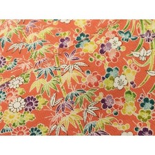 Heiwaya Small Pattern Flower Silk Kimono Used High Quality Japan