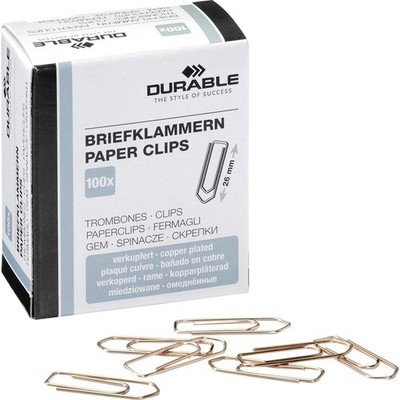 DURABLE Broklammern, verkupfert, spitz, 26 mm