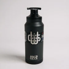 Wyld Gear 18/8 STAINLESS STEEL Grey 44OZ MAG Water Bottle.  Vacuum Insulated.