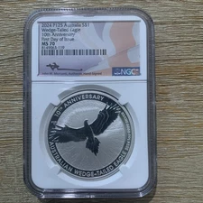 2024 Australia  Wedge-Tailed Eagle NGC MS70 FDOI John Mercanti Signed EJ104 