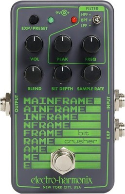 EHX Electro-Harmonix Mainframe Bit Crusher Effects Pedal