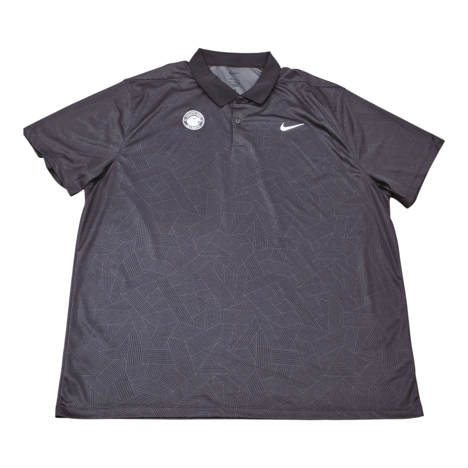 Men's Nike College Park Skyhawks NBA G League Dri Fit Polo Shirt Black Sz 2XL