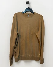 Vuori  Men’s Jeffreys Pullover Sweatshirt Crewneck Walnut Heather Brown Sz L