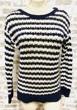 Loft Loose Knit Striped Sweater Sz S