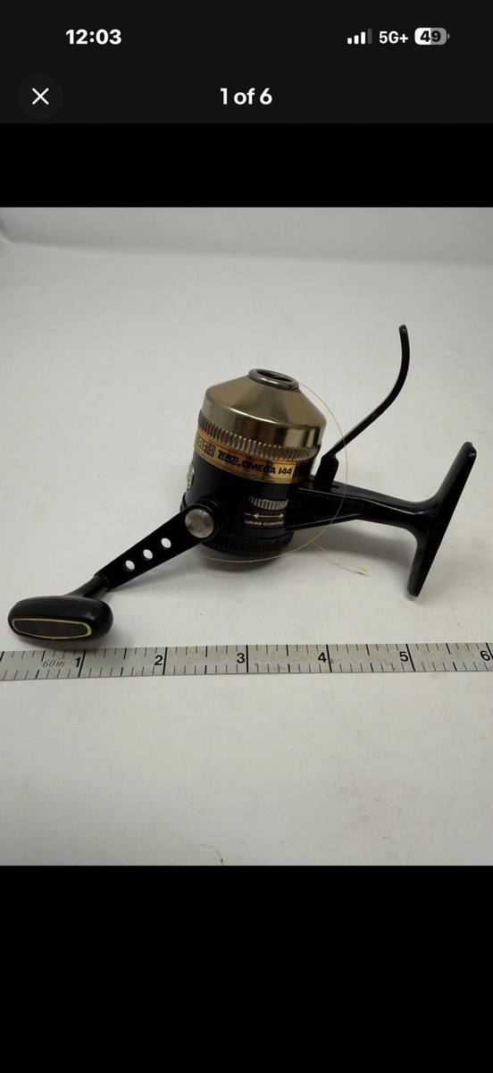 Zebco Omega 144 Spincasting Fishing Reel Trigger Cast U.S. Made