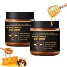 Marroomi Tallow Honey Balm - Marromi Beef Tallow for Skin,100% Organic Grass-Fed