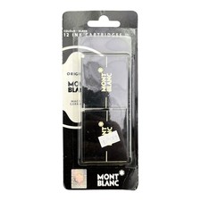 Montblanc Ink Cartridges Black 12 Pack Original Fountain Pen Refills Germany