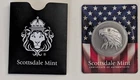 (NEW) 1 OUNCE SCOTTSDALE SILVER ANTIQUE ROUND EAGLE COIN WITH CERTI-LOCK