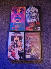 Frank Zappa VHS Collection .Uncle Meat,Humour in Music, 200 motels. 4 in total.